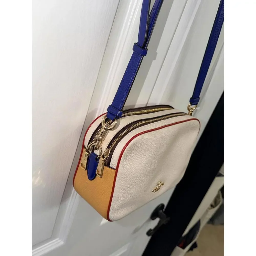 Coach Jes Crossbody In Colorblock Pebble Leather C7682 - Picture 6 of 9